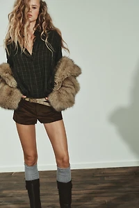FAUX FUR SHORT COAT
