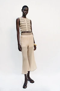 CULOTTES WITH CONTRASTING SEAMS