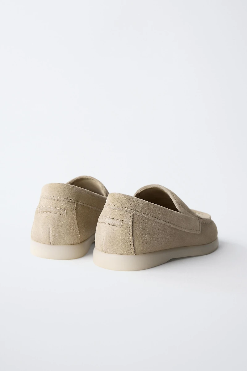 LEATHER DECK SHOES