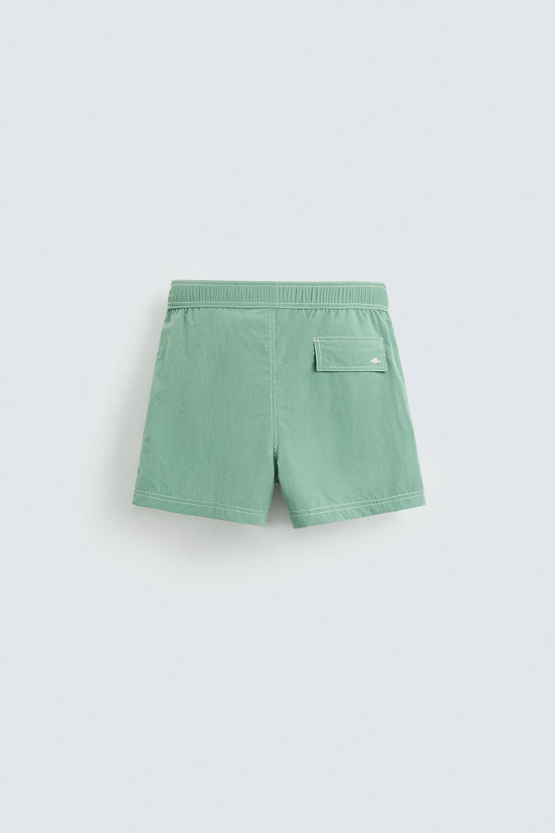 CONTRAST WASH MEDIUM SWIMSUIT