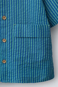 SEERSUCKER STRIPED SHIRT
