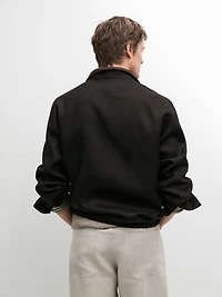 Reversible linen jacket