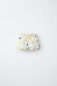 2-6 YEARS/ ANIMAL PRINT SWIM SHORTS