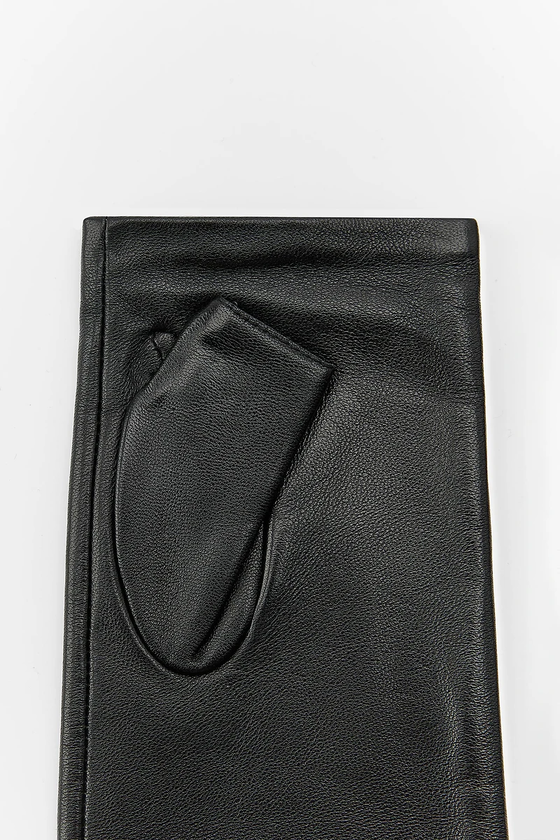 100% LEATHER FINGERLESS GLOVES