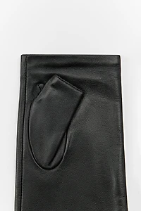 100% LEATHER FINGERLESS GLOVES