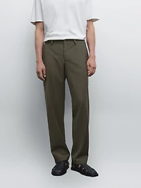 Total look wool blend trousers