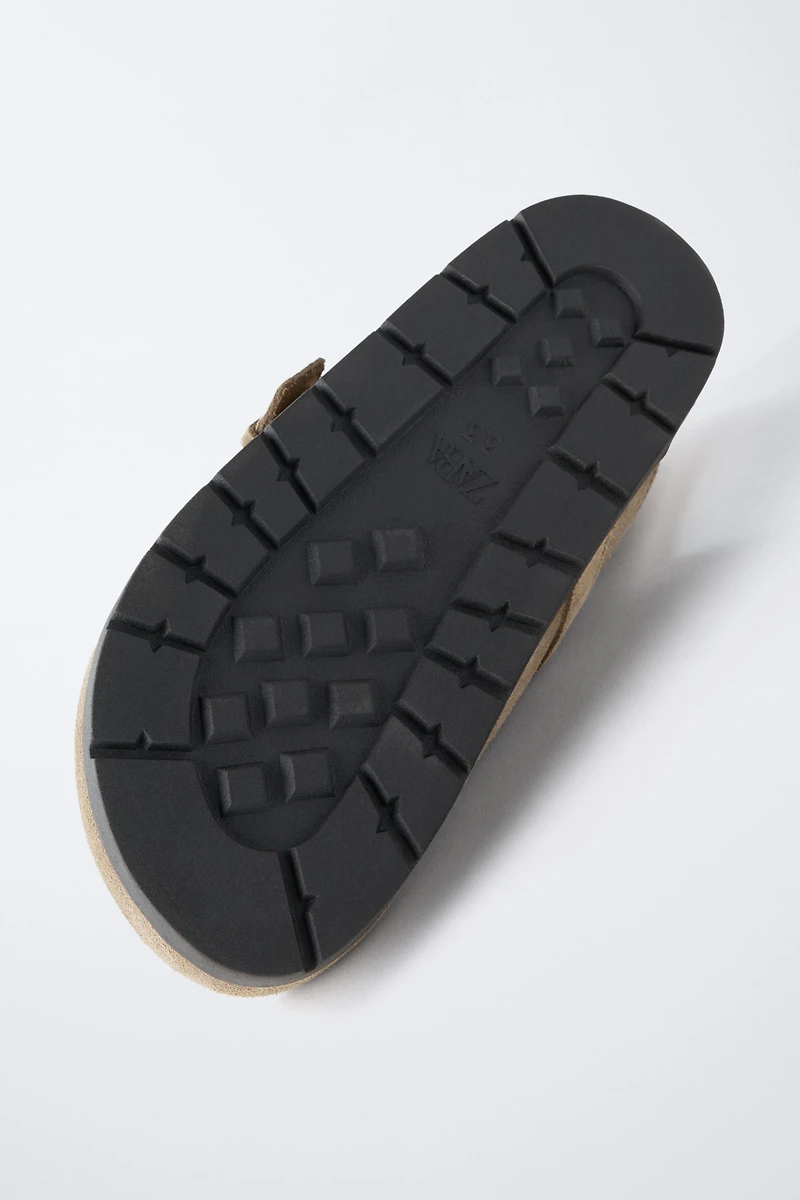 STORIESZ - SPLIT LEATHER CLOGS