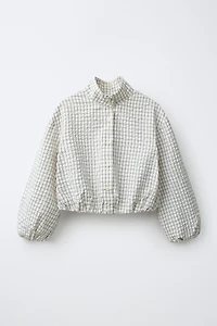 CHEMISE BALLON À CARREAUX
