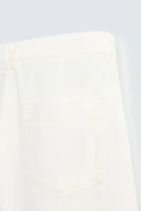 RELAXED FIT PLEATED BERMUDA SHORTS