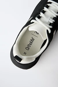 BASKETS SPORT CROÛTE DE CUIR