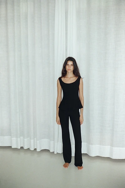 CREPE FLARE PANTS