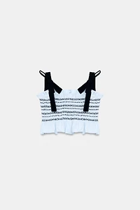 SMOCKED BOW TOP