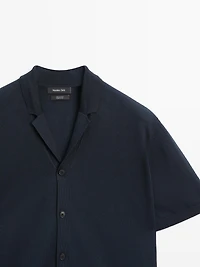 Surchemise en maille à manches courtes