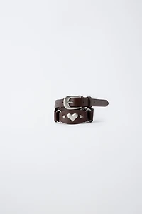 HEART APPLIQUÉ BELT