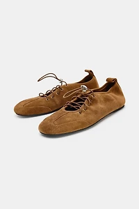 SPORTY SUEDE FLATS
