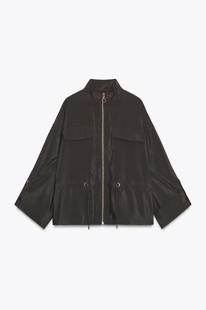 SAFARI JACKET WITH DRAWSTRING