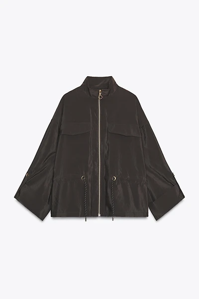 SAFARI JACKET WITH DRAWSTRING