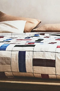 COUVRE-LIT COTON LIN PATCHWORK X COLLAGERIE