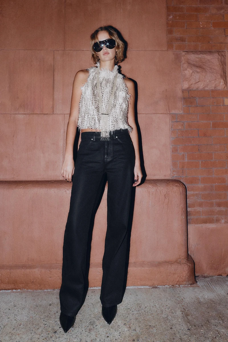 Z1975 HI-RISE REGULAR FIT COATED JEANS