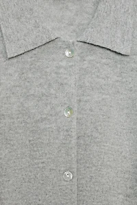 WOOL AND CASHMERE POLO JACKET