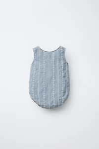 EMBROIDERED ROMPER