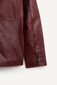 LIMITED EDITION LEATHER SUIT BLAZER