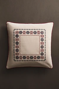 CHRISTMAS COTTON THROW PILLOW COVER WITH EMBROIDERY