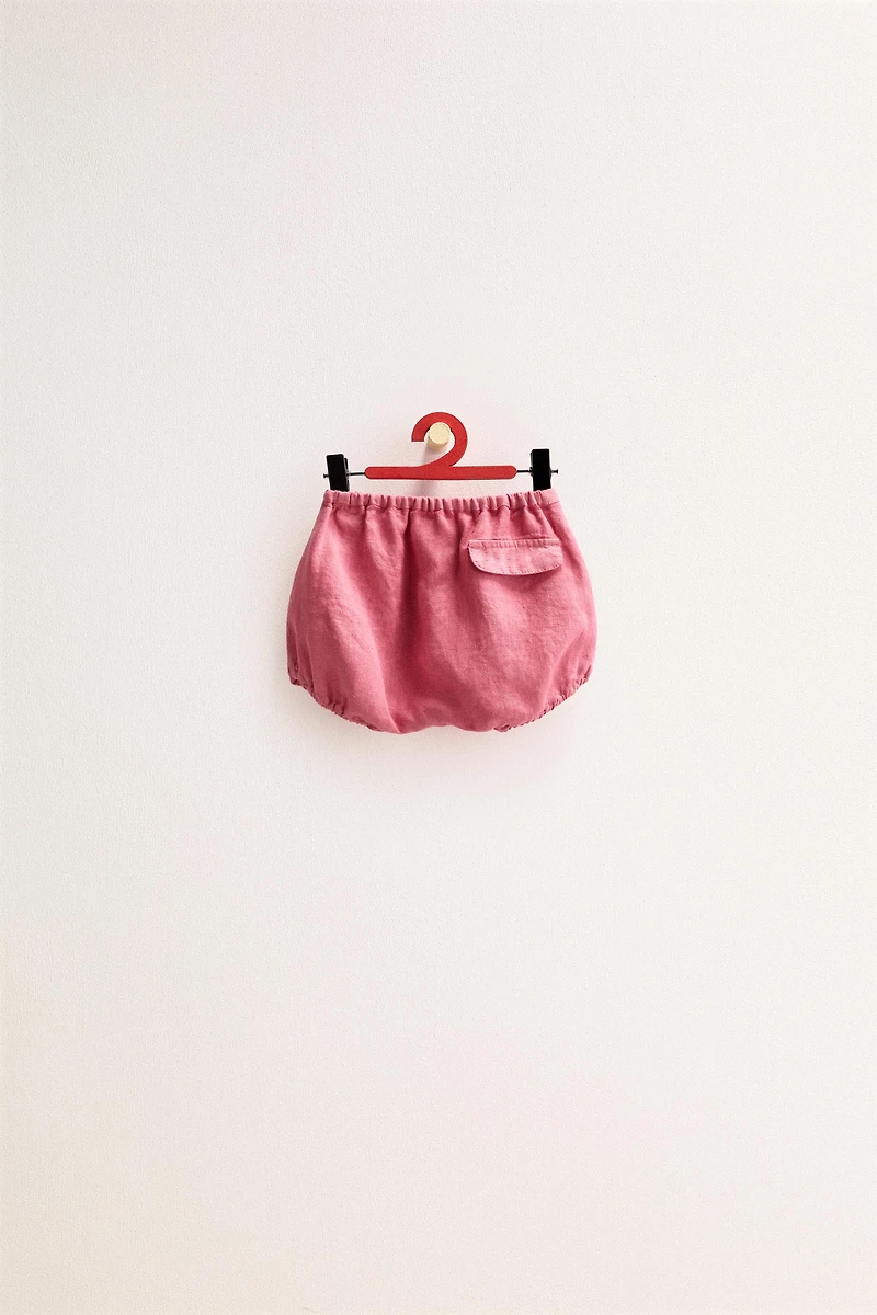 ZARA TIMELESS - 100% LINEN BLOOMERS