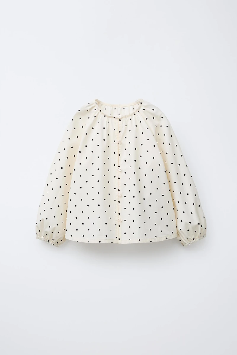 POLKA DOT BLOUSE