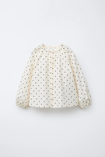 POLKA DOT BLOUSE