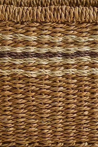 RECTANGULAR STRIPED BASKET