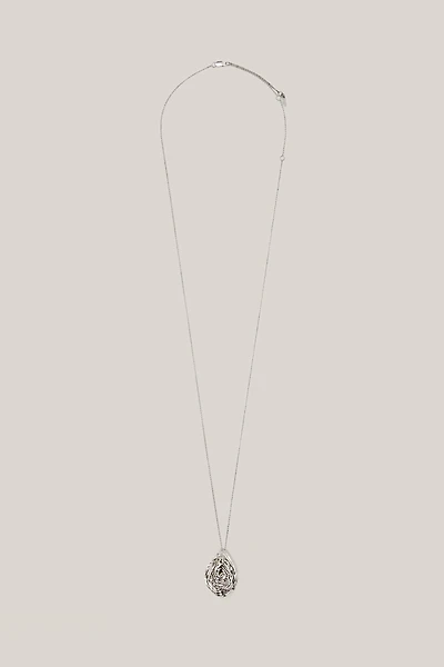 Necklace with textured pear basket piece - LIMITED EDITION