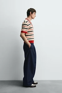 STRIPED KNIT POLO SHIRT HARRY LAMBERT FOR ZARA X DISNEY