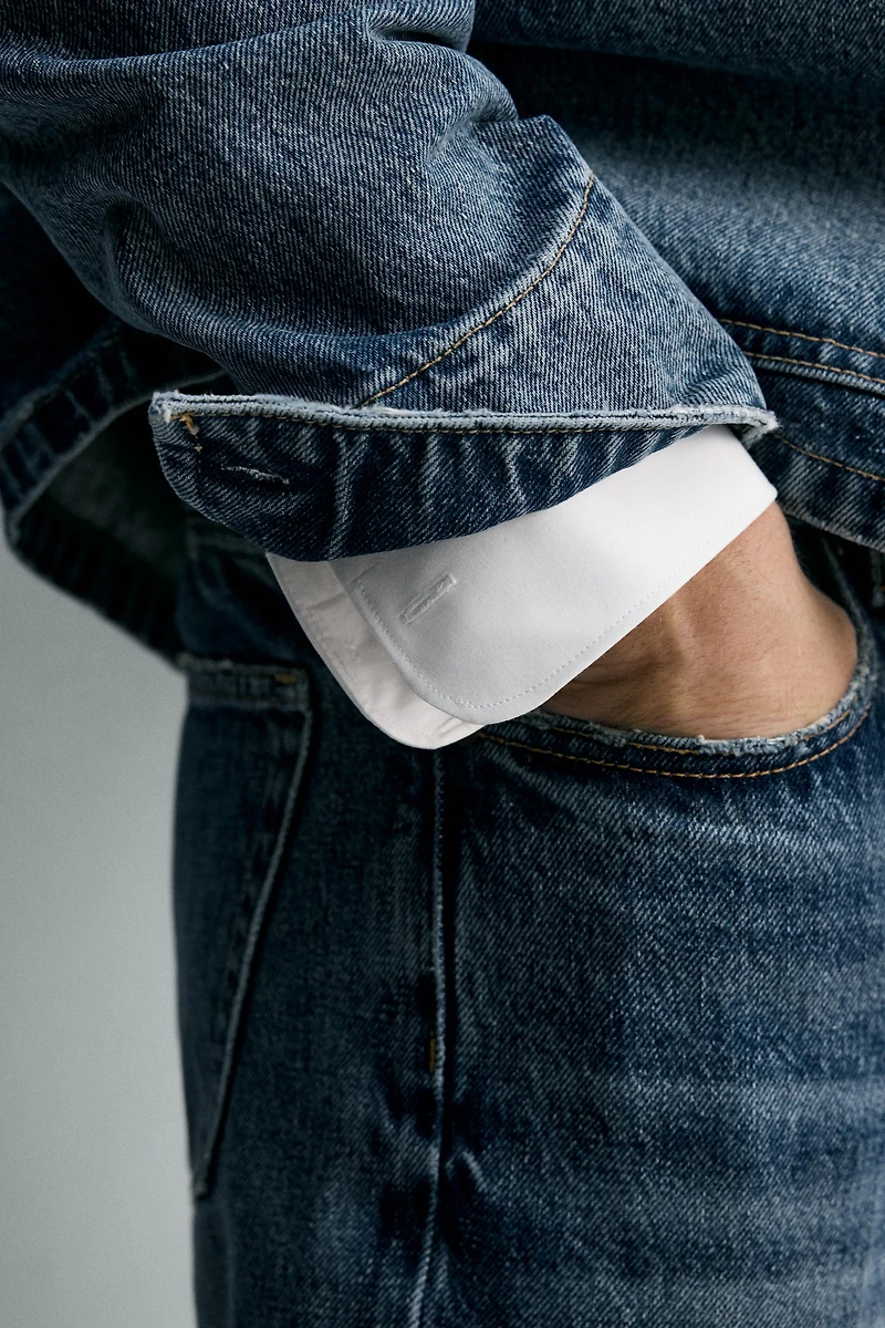 VESTE EN JEAN RELAXED FIT À POCHES