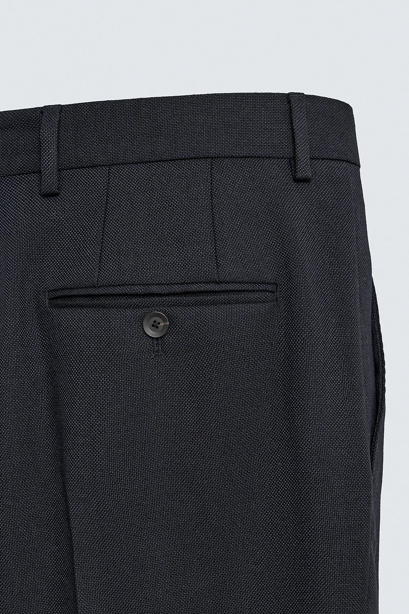 REGULAR FIT SUIT PANTS