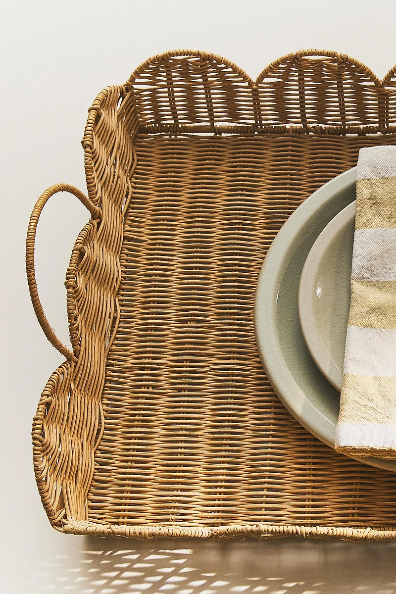 RATTAN WAVE TRAY
