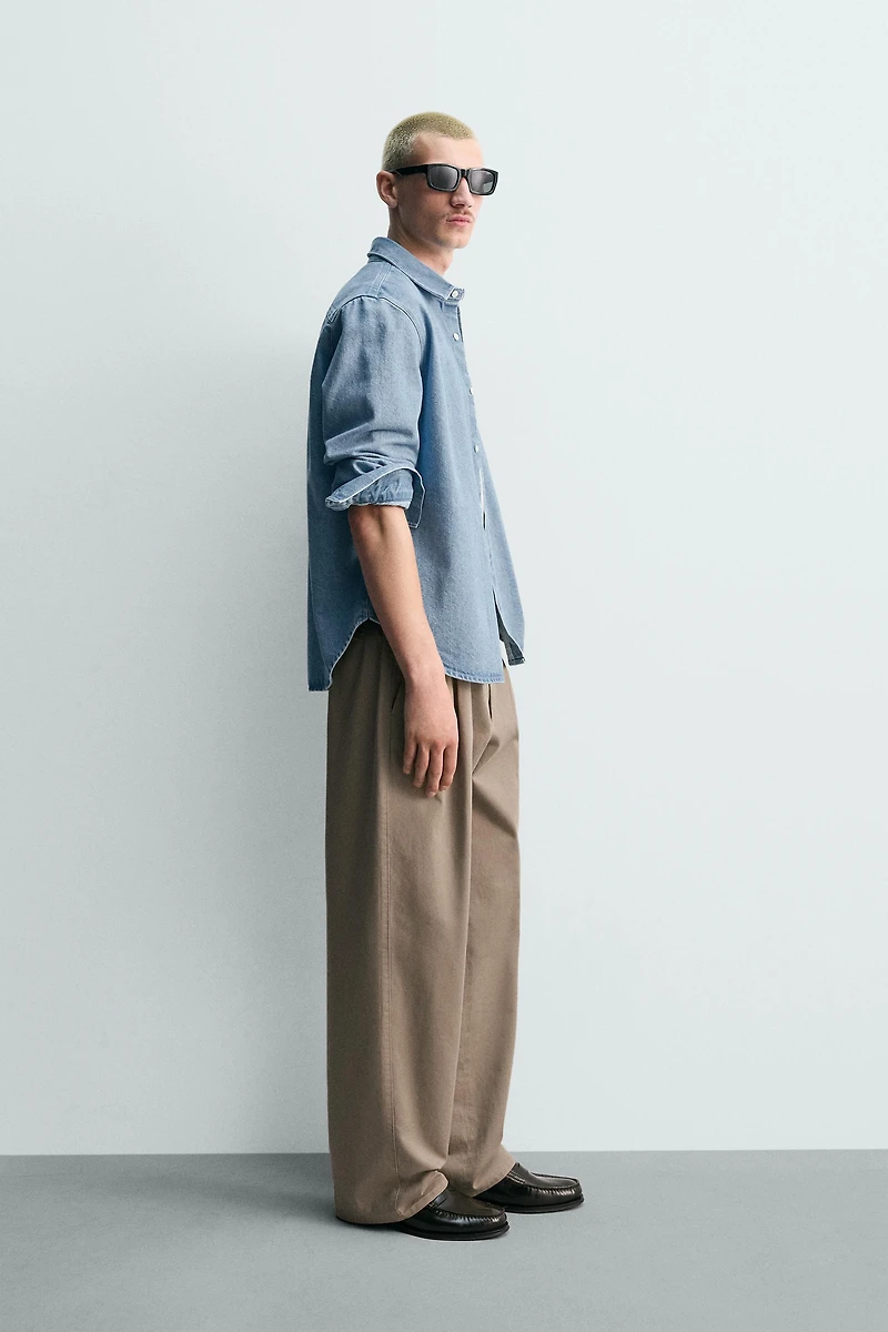 CHEMISE EN JEAN LAVÉ REGULAR FIT