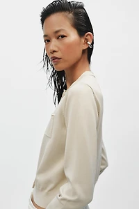 COMBINATION KNIT JACKET