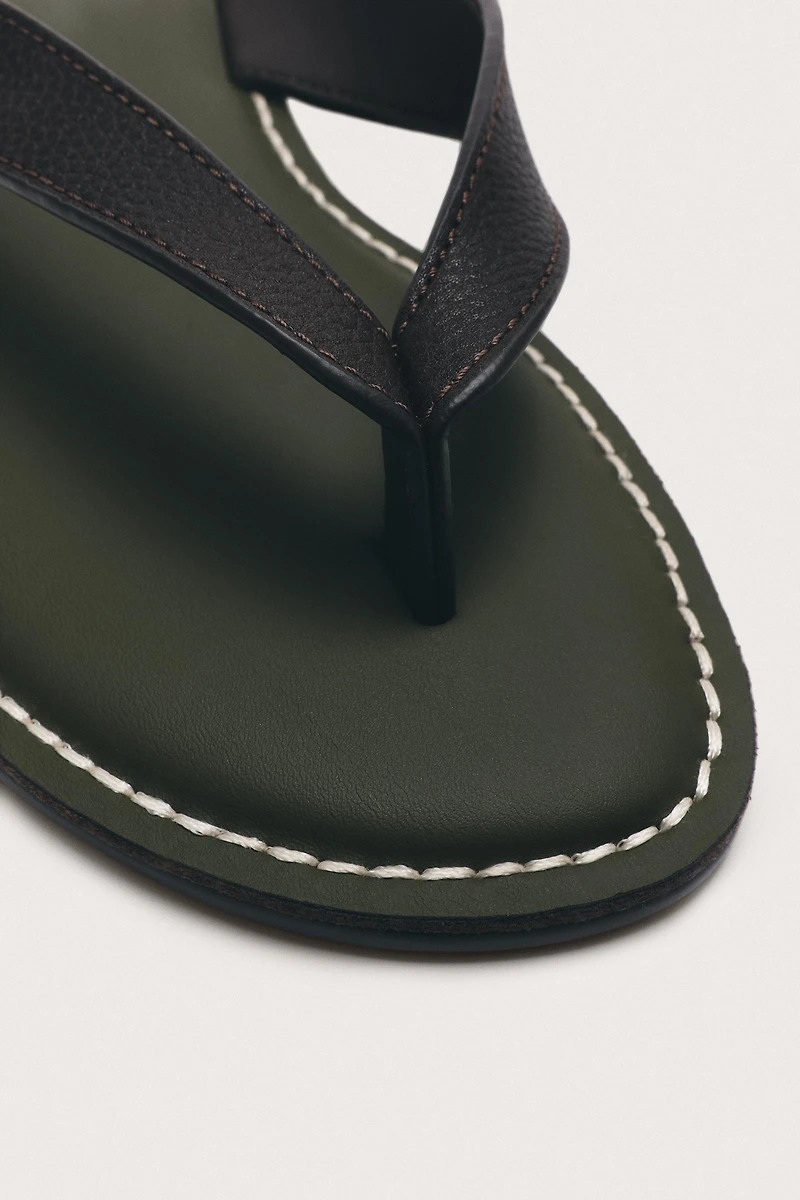 LIMITED EDITION LEATHER STRAP SANDALS