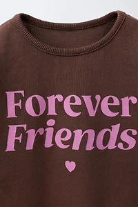 T-SHIRT EFFET DÉLAVÉ À INSCRIPTION