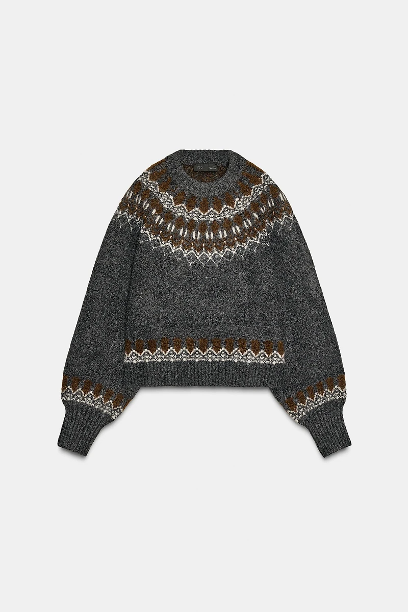 JACQUARD KNIT JUMPER