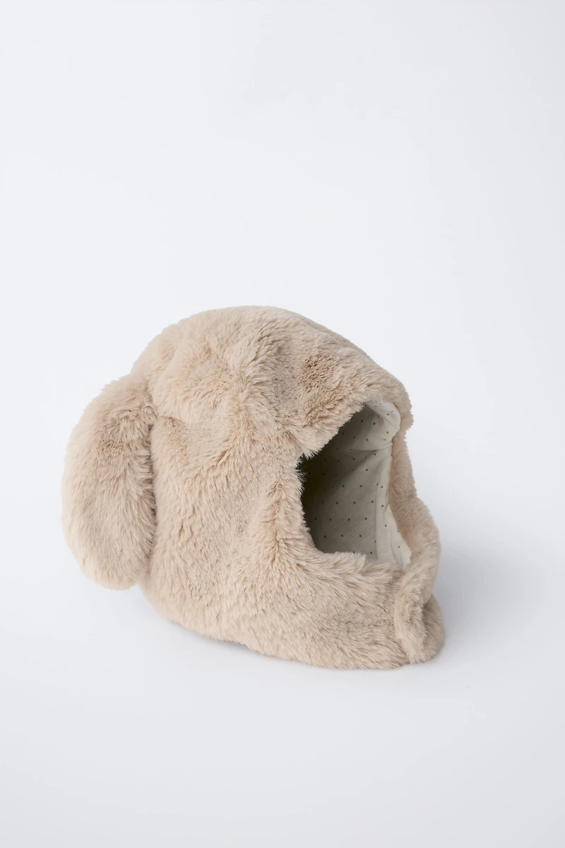 3-6 ANS / BONNET EFFET FOURRURE LAPIN