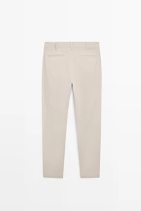 Pantalon slim coton mélangé