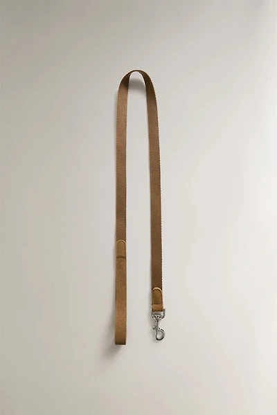 LEATHER PET LEAD WITH CLIP