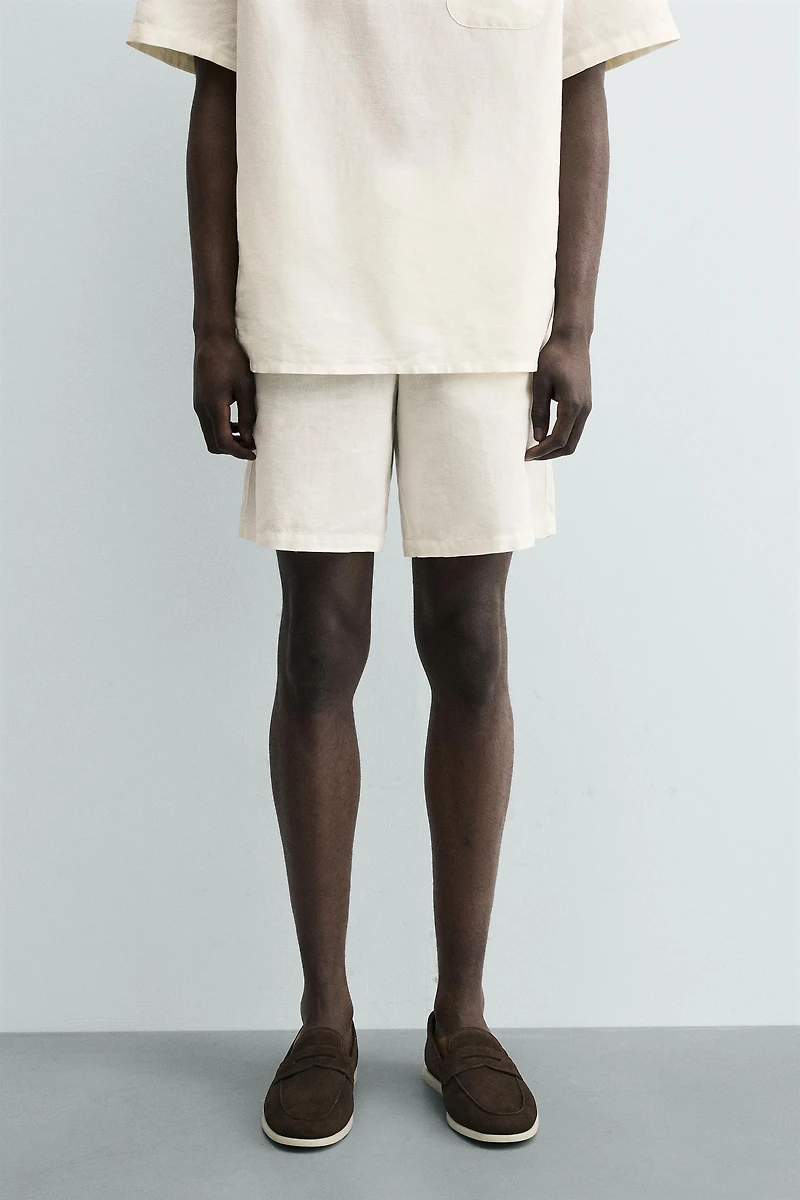 BERMUDA REGULAR FIT CHANVRE - COTON