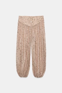 PANTALON BOUFFANT À PAILLETTES