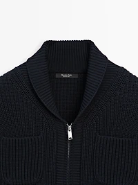 Cardigan en maille à fermeture Éclair