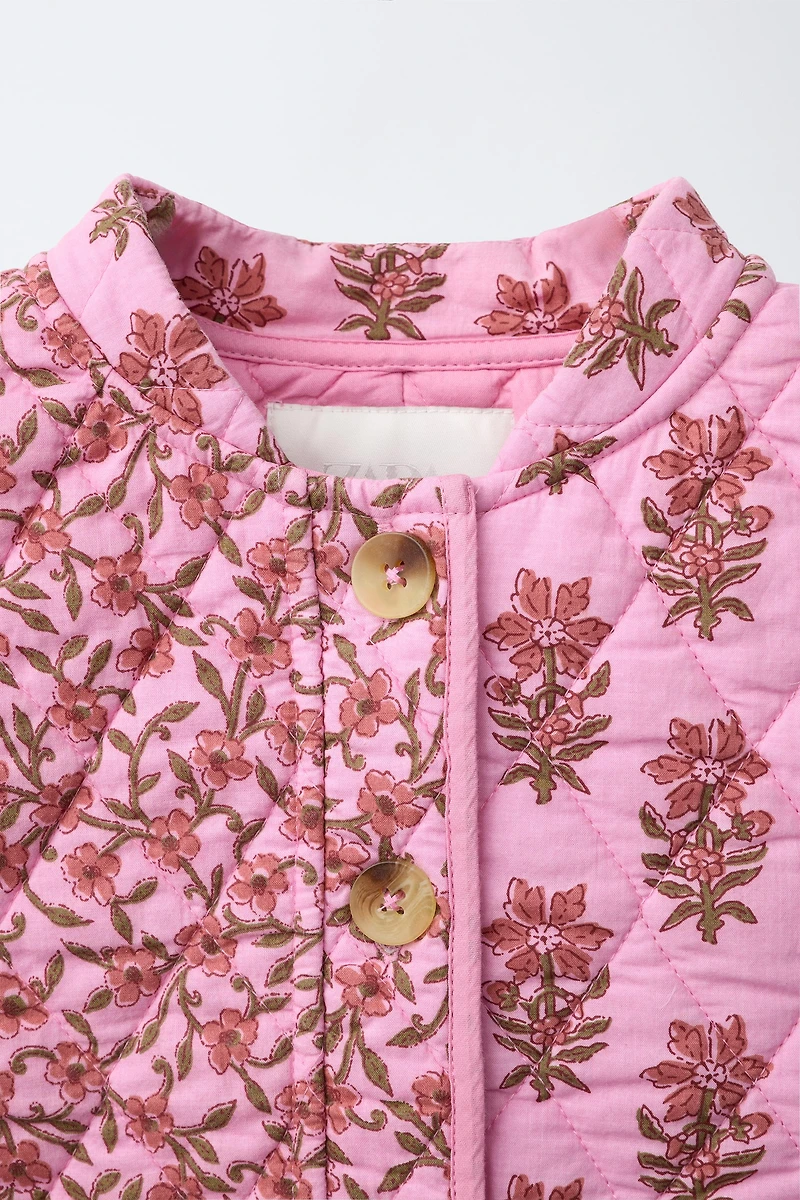 FLORAL PADDED JACKET