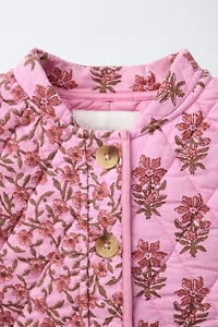 FLORAL PADDED JACKET
