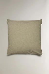 TAIE D’OREILLER FIL TEINT CARREAUX NOËL